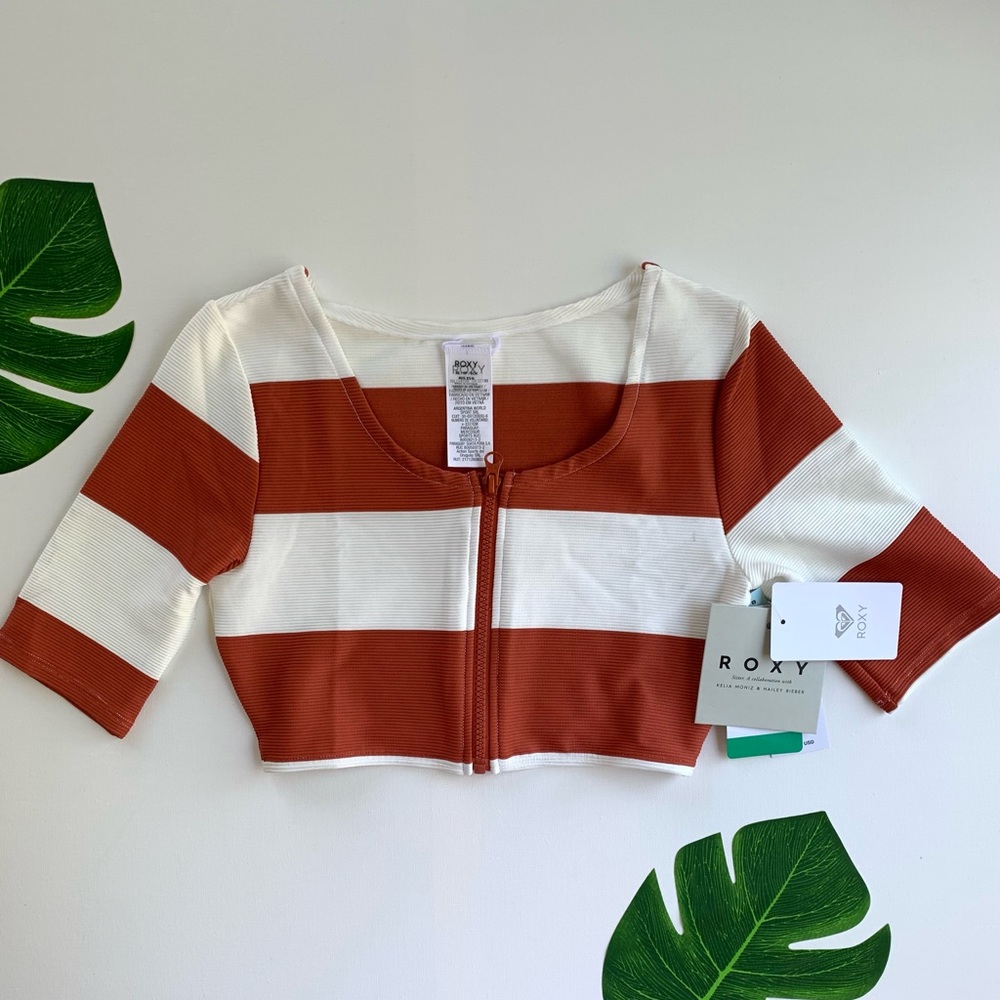 🔥ROXY - JUNIOR SISTERS CROP TOP LYCRA RASHGUARD🔥